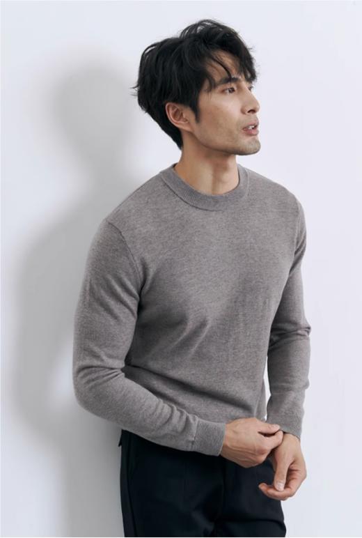 🌸【Hilnan&Bellne哈蒙班尼男士圆领全毛打底衫6509款】💥亏本秒杀❗秋款️100%绵羊毛衫❗️只要79❗ ️男士衣橱 商品图0