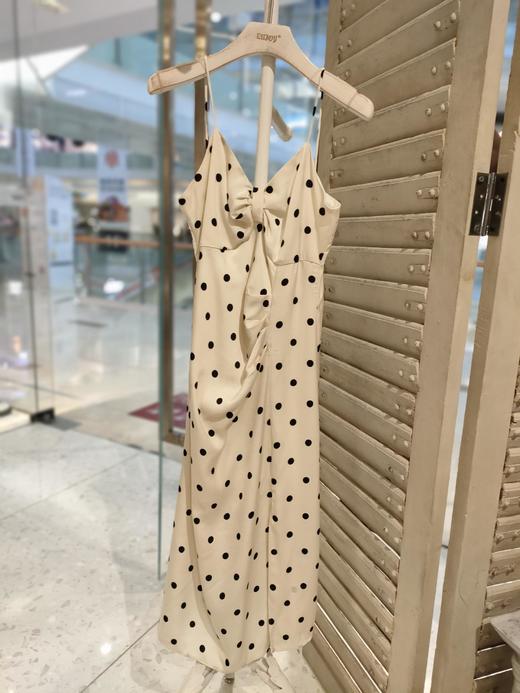 【门店同款】ENJOY夏季智性-蝴蝶结开叉吊带裙 158048637 商品图0