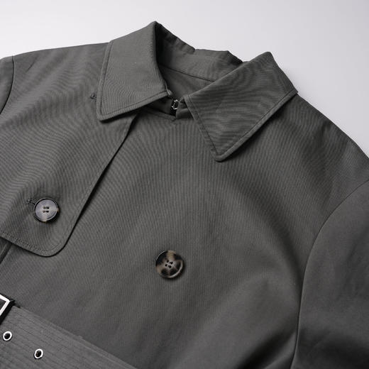 ROMI STUDIO“温柔有度”*新疆长绒棉腰带长款风衣外套 431WS256 商品图2