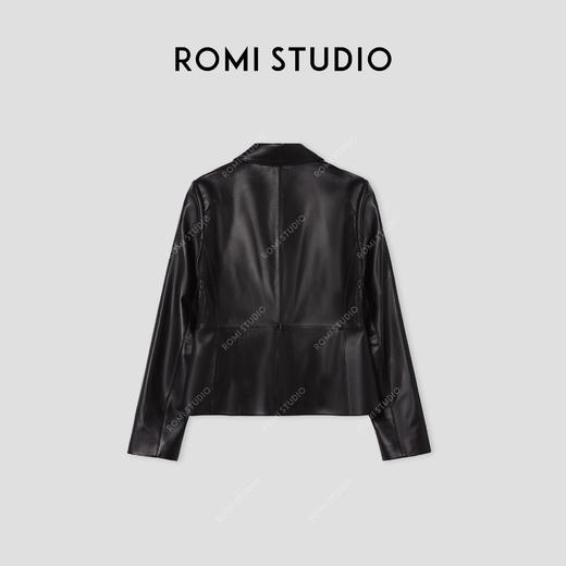 ROMI STUDIO“棕标甄选”土耳其进口羊皮轻量短款皮衣外套 431PS034 商品图1