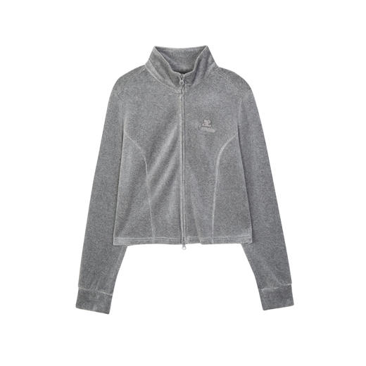 NEELLY纳俪2024秋商场同款时髦运动风双拉链正肩显瘦短外套女新款N24091C01171 商品图3