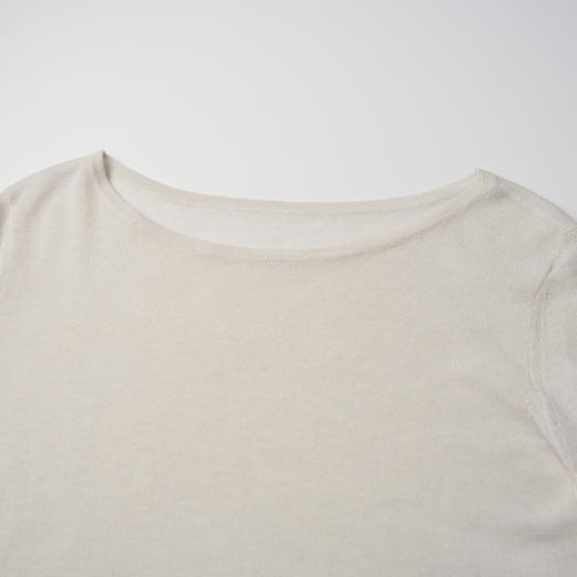 ROMI STUDIO “自然之下” 16针水溶羊毛圆领针织长袖T恤 432TS124 商品图4