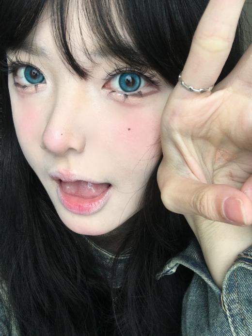 cherrybee 美瞳半年抛 出前一蓝 直径14.2mm 着色13.6mm 商品图8