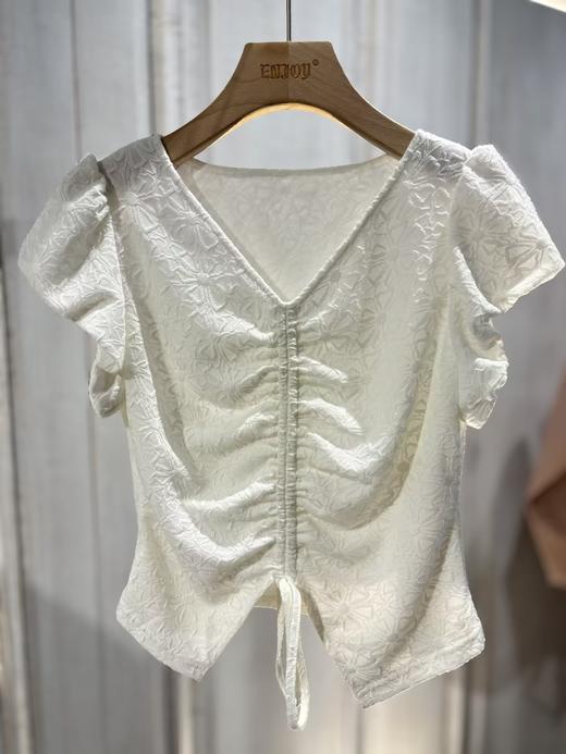 【门店同款】ENJOY夏季提花抽绳小上衣 158146561 商品图0
