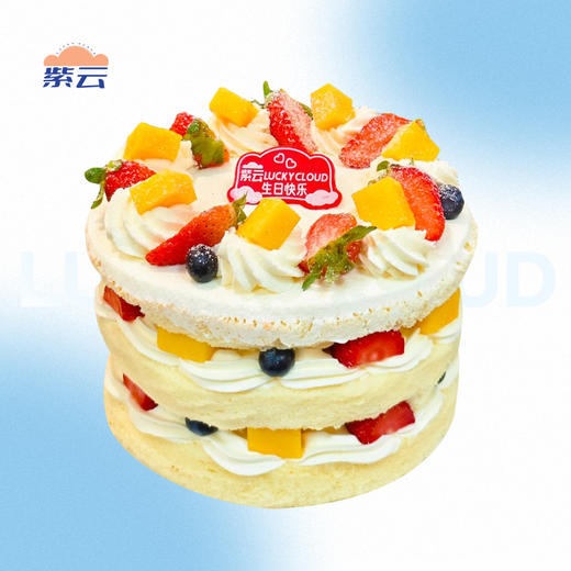 水果款丨奶香裸蛋糕（淡奶油） 商品图0