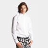 【一】DSQUARED2 男士字母徽标刺绣休闲长袖衬衫 白色 S74DM0659 S44131 100 商品缩略图1