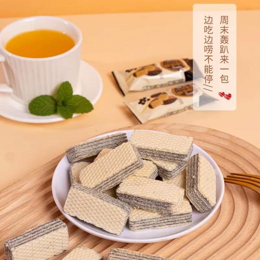 【阿萨郊】无蔗糖五黑威化饼干600g/箱（约100包） 商品图4