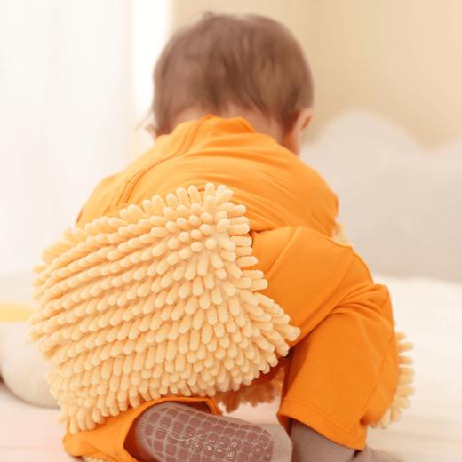 拖把侠婴儿爬行服宝宝拖地爬爬服儿童连体衣服拉链防脏春秋冬季 商品图3