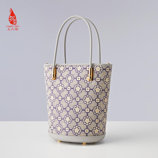 SAINTJOY/上久楷  宋锦拎包 手拎包 圆福纹 BWS24A0104-E（不含礼盒包装） 商品图5