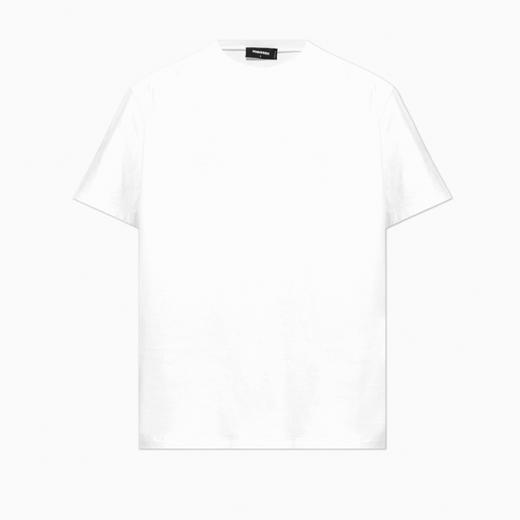 DSQUARED2 男士字母徽标印花棉质圆领短袖T恤 白色 S74GD1349 D20014 100 商品图0