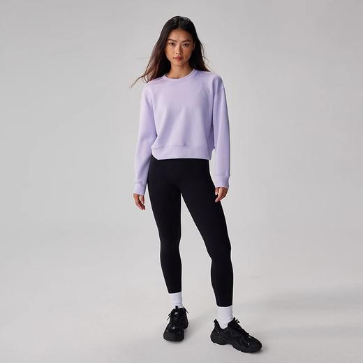 跃牌【健舞健美】系列 宽松显瘦休闲高弹柔软亲肤透气空气层小圆领卫衣女8956 商品图4