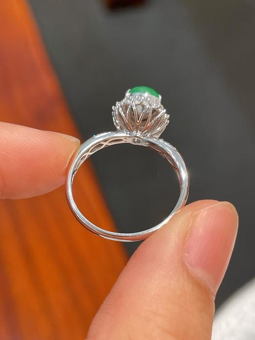 阳绿翡翠戒指 商品图2