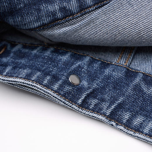 ROMI STUDIO“美式复古”长绒竹节经纬棉绳染洗水牛仔外套 431NS170 商品图7