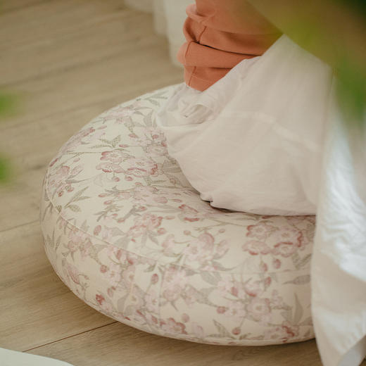 桃花夭夭系列太阳垫圆形地上坐垫蒲团看书客厅打坐家用坐墩 商品图3