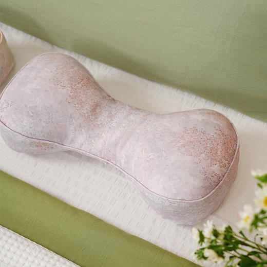 春日写意系列哑铃枕骨头枕护颈椎成人家用高端睡觉睡眠四可拆洗 商品图0