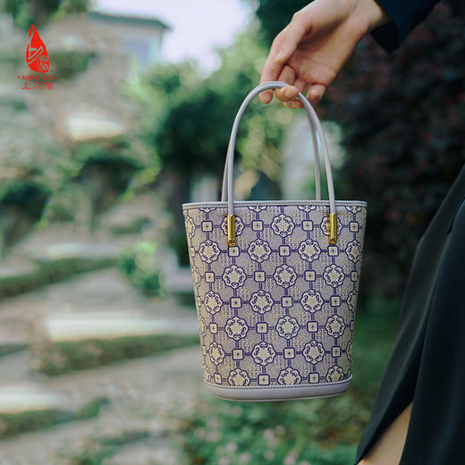 SAINTJOY/上久楷  宋锦拎包 手拎包 圆福纹 BWS24A0104-E（不含礼盒包装） 商品图2