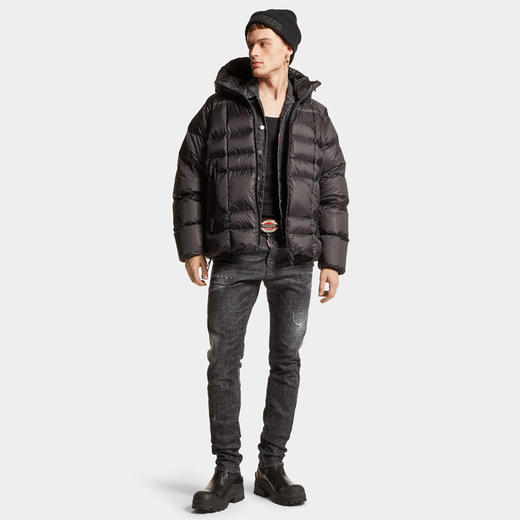 DSQUARED2 男士易洗牛仔夹克外套 黑色 S74AM1522 S30357 900 商品图3