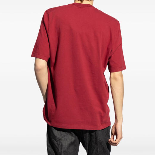 DSQUARED2 男士字母徽标印花棉质圆领短袖T恤 红色 S74GD1197 D20004 305W 商品图2