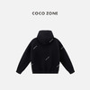 COCO ZONE 秋季拼色连帽外套复古拉链开衫上衣CC1C1848 商品缩略图1