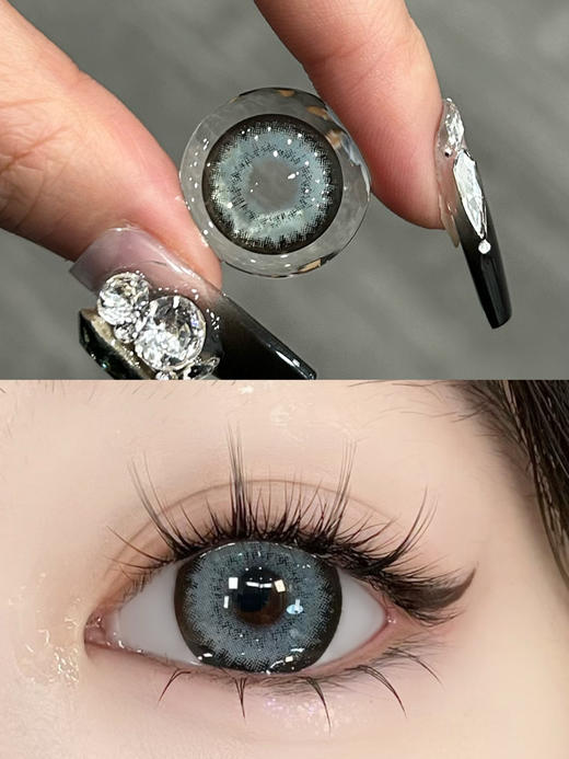 Kira fairy·半年抛  黑羚羊灰/棕 14.5  大直径黑马登场 硬控本命暗黑混血脑袋~ 韩国0-800度<一副两片> 商品图1