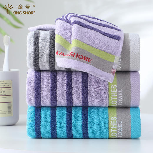 金号纯棉彩条毛巾LH1342 商品图2