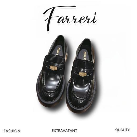 缪家  新款 复古厚底钱币乐福单鞋(HD) 商品图0