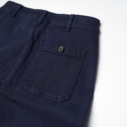 ROMI STUDIO“率性自我”21S高支棉弹力斜纹洗水微喇休闲裤24SSF163 商品图3