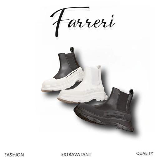 麦**昆   厚底切尔西靴 真的太香了  好看 四季都可以穿的 商品图0