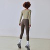 【限时秒】YOGACODE【火树银花系列】2024 瑜伽服长袖女健身长袖带胸垫修身显瘦运动上衣DWTS124102 商品缩略图4