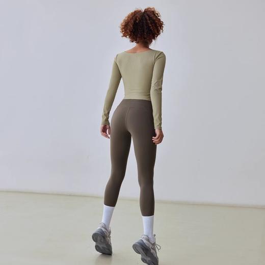 【限时秒】YOGACODE【火树银花系列】2024 瑜伽服长袖女健身长袖带胸垫修身显瘦运动上衣DWTS124102 商品图4