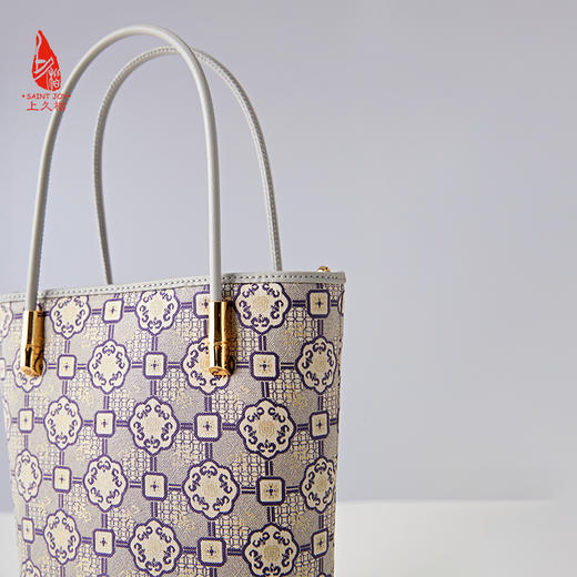 SAINTJOY/上久楷  宋锦拎包 手拎包 圆福纹 BWS24A0104-E（不含礼盒包装） 商品图6