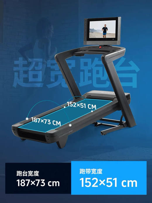 美国爱康跑步机家用高端智能彩触屏减震静音多功能健身旗舰C2450 商品图4