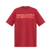 DSQUARED2 男士字母徽标印花棉质圆领短袖T恤 红色 S74GD1197 D20004 305W 商品缩略图0