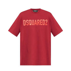 DSQUARED2 男士字母徽标印花棉质圆领短袖T恤 红色 S74GD1197 D20004 305W