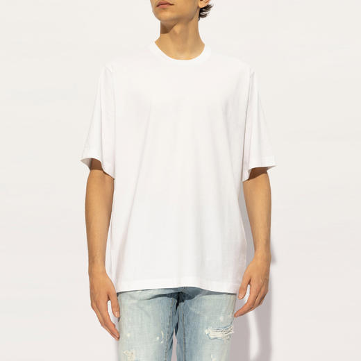 DSQUARED2 男士字母徽标印花棉质圆领短袖T恤 白色 S74GD1349 D20014 100 商品图1