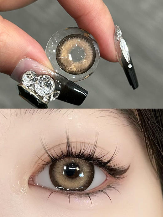 Kira fairy·半年抛  黑羚羊灰/棕 14.5  大直径黑马登场 硬控本命暗黑混血脑袋~ 韩国0-800度<一副两片> 商品图2