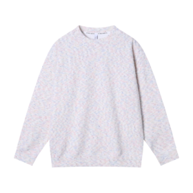 秋冬季新款日系潮流撞色针织圆领套头卫衣宽松时尚百搭简约长袖