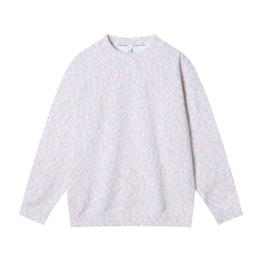 秋冬季新款日系潮流撞色针织圆领套头卫衣宽松时尚百搭简约长袖 商品图0