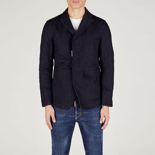 【二】DSQUARED2 男士休闲外套 蓝色 S74BN1281 D30003 470 商品图0