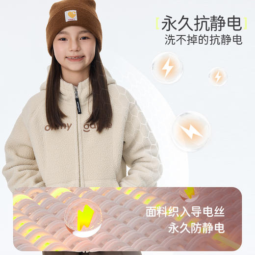 onmygame【考拉绒】男女童外套加厚超纤云感儿童上衣2024秋冬新款11 商品图2
