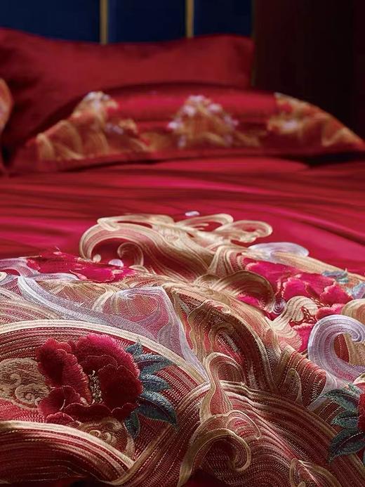 【婚嫁季】【罗卡芙 】B7F丨惠谊 浪漫中式婚典绣花八件套  情深似海 商品图2