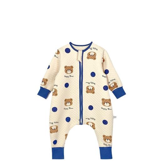 A类拉链睡袋防踢分腿春秋夹层儿童保暖无骨拼接四季通用宽裆睡袋 商品图4