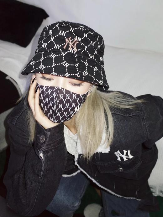 MLB    老花水印线渔夫帽 黑色NY标发货时效3-7天【种草号团购】 商品图1