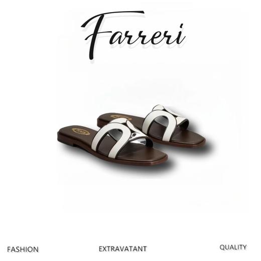 T*D'S Sandals in Leather 套脚 时尚凉拖 女款 2023新款春夏猪鼻子拖鞋 商品图0