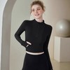 跃牌【健舞健美】系列 晨跑瑜伽服女新款修身显瘦长袖运动露脐夹克上衣8658 商品缩略图2