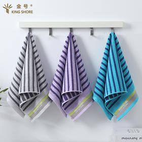 金号纯棉彩条毛巾LH1342