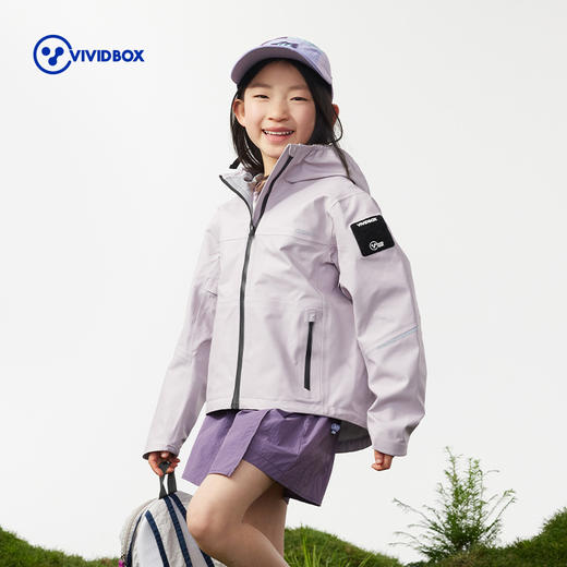 VIVID BOX亲子郊野呼吸衣冲锋衣外套春秋款儿童软壳衣 商品图2