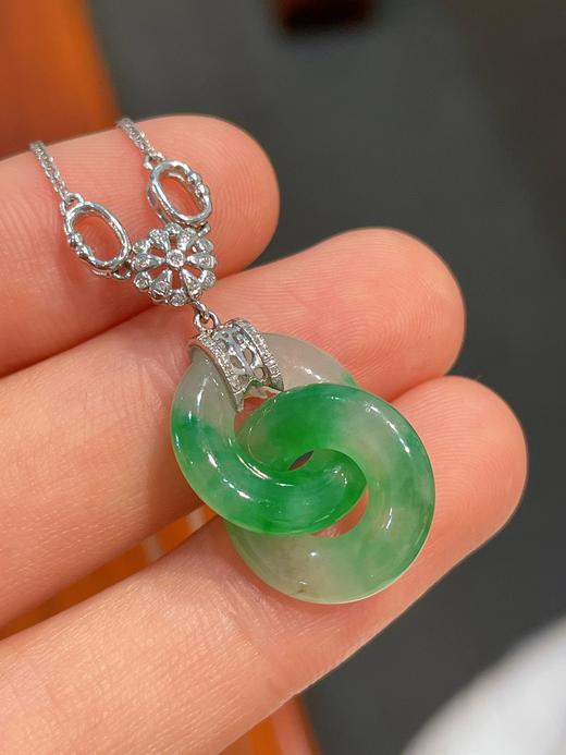 18k翡翠锁骨链 商品图3