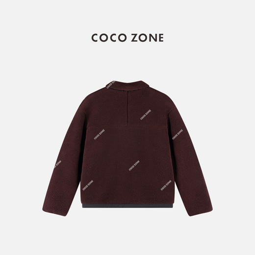 COCO ZONE 设计感撞色拼接外套气质立领女士上衣CC1C2061 商品图1