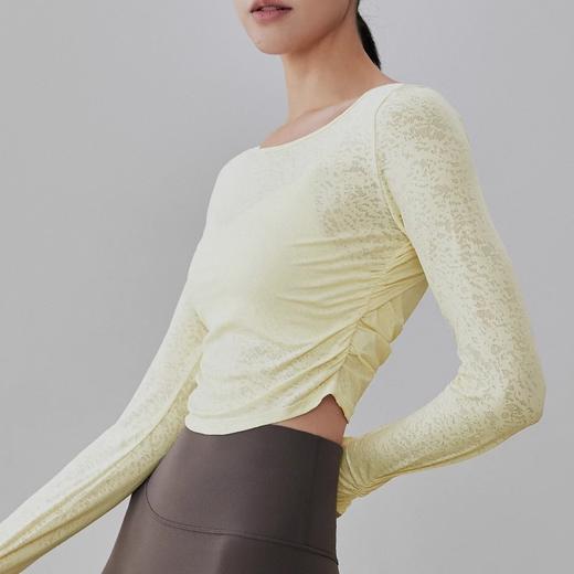 跃牌【健舞健美】系列 瑜伽长袖t恤女新款高级感健身美背罩衫8686 商品图2